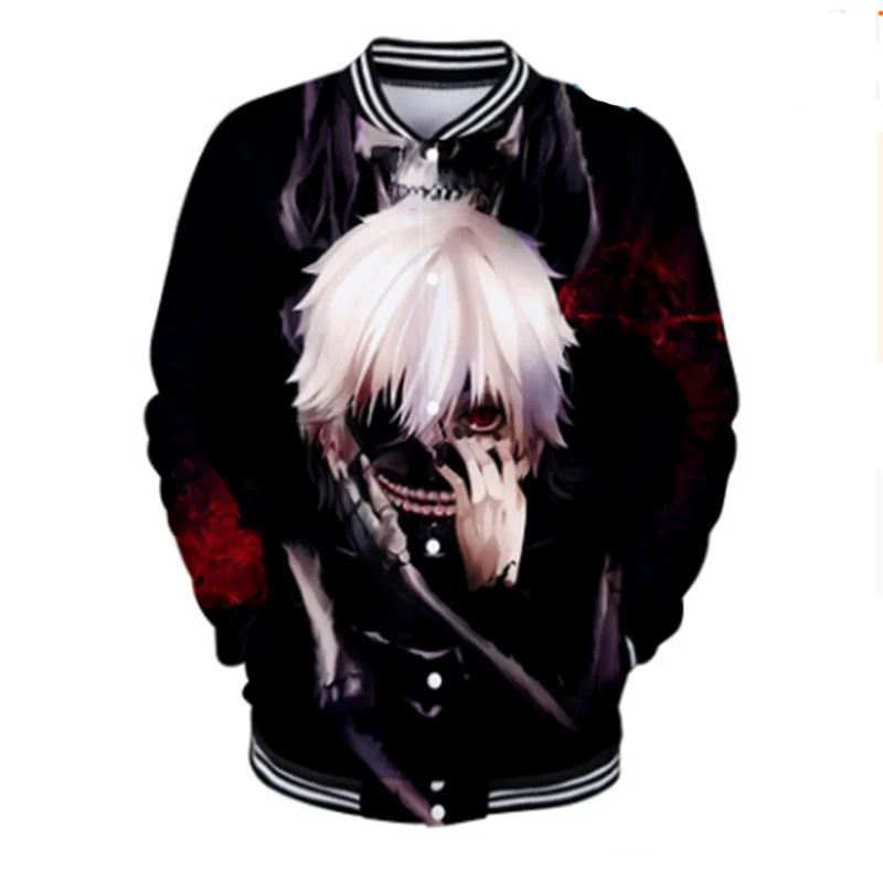 Новинка, куртка tokyo ghoul 3D аниме Harajuku для мужчин/женщин и мужчин, бейсбольная форма tokyo ghoul, трендовые студенческие уличные пальто для отдыха
Новинка, куртка tokyo ghoul 3D аниме Harajuku для мужчин/женщин и мужчин, бейсбольная форма tokyo ghoul, трендовые студенческие уличные пальто для отдыха