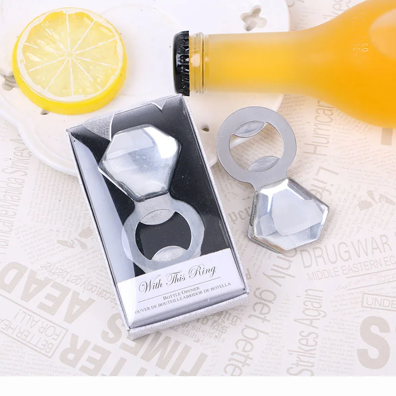 Wedding gift Diamond ring shape Bottle Opener Wedding Favors and Gifts for Guest Married Favors Souvenirs 10pcs
Wedding gift Diamond ring shape Bottle Opener Wedding Favors and Gifts for Guest Married Favors Souvenirs 10pcs