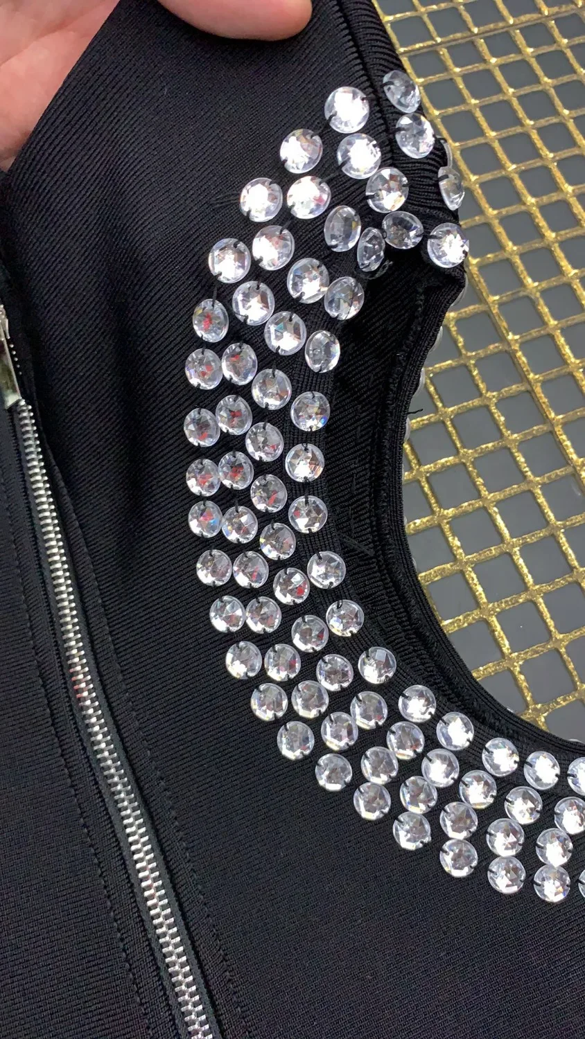 2019 New black Women vestido Beading O-Neck sleeveless Bodycon Celebrity evening Party Bandage Dresses wholesale
2019 New black Women vestido Beading O-Neck sleeveless Bodycon Celebrity evening Party Bandage Dresses wholesale