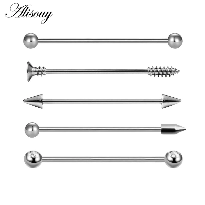 1pc Steel Industrial Earring Piercing Industrial Barbells Bar Scaffold Ear Cartilage Helix 14G Gold Silver color Body Jewelry
1pc Steel Industrial Earring Piercing Industrial Barbells Bar Scaffold Ear Cartilage Helix 14G Gold Silver color Body Jewelry