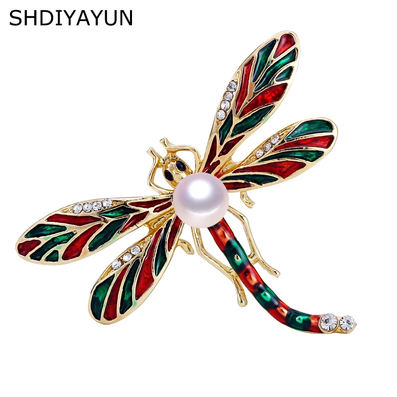 SHDIYAYUN 2019 New Pearl Brooch Enamel Dragonfly Brooch For Women Vintage Gold Brooch Pins Natural Freshwater Pearl Jewelry Gift
SHDIYAYUN 2019 New Pearl Brooch Enamel Dragonfly Brooch For Women Vintage Gold Brooch Pins Natural Freshwater Pearl Jewelry Gift