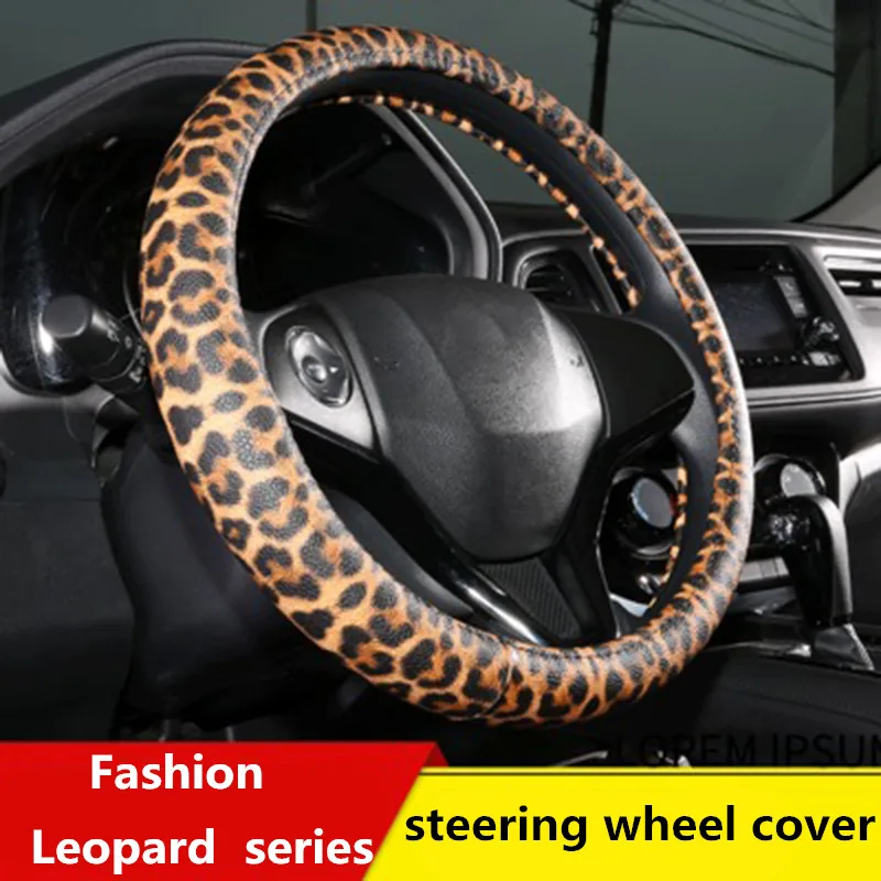 Leopard Print Steering Wheel Cover PVC Leather Cover Steering For Cars SUV Trunk Universal 37CM In The Front Seat Handlebra Case
Leopard Print Steering Wheel Cover PVC Leather Cover Steering For Cars SUV Trunk Universal 37CM In The Front Seat Handlebra Case