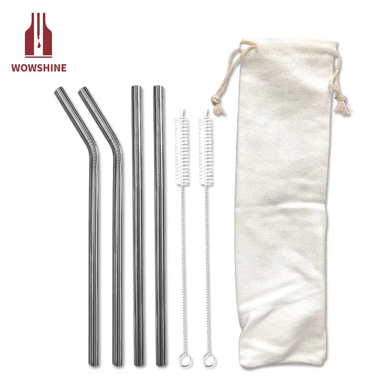 Factory Free Shipping white Bag Set 4 straws+2 brushs stainless steel straws 2 sets/lot 8x215MM bent and straight
Factory Free Shipping white Bag Set 4 straws+2 brushs stainless steel straws 2 sets/lot 8x215MM bent and straight