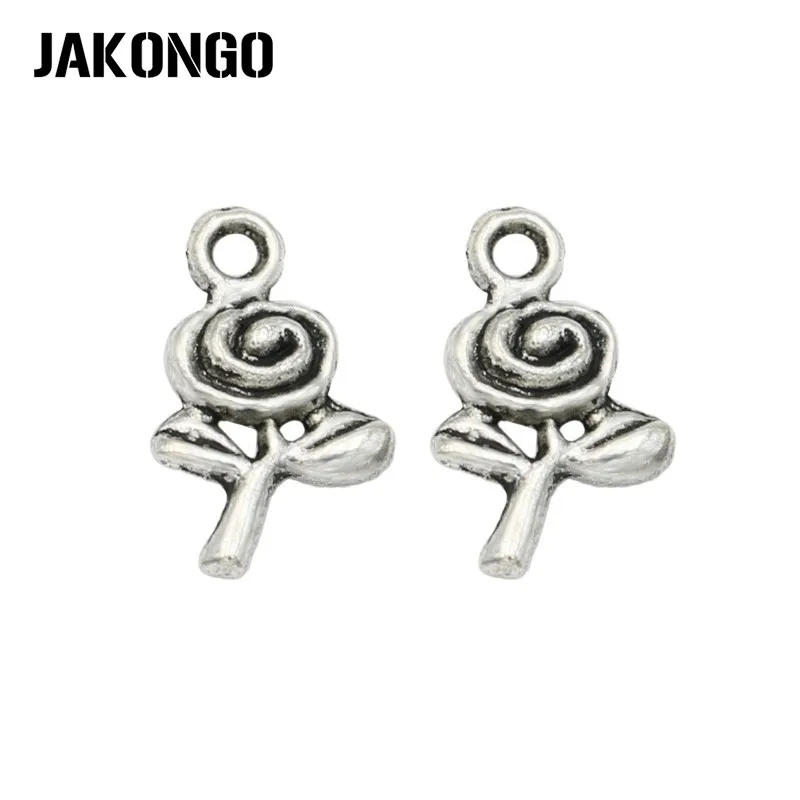 JAKONGO Античная Посеребренная роза цветок Шарм Подвески Ювелирные аксессуары Изготовление браслетов DIY 15x9 мм 20 шт./лот
JAKONGO Античная Посеребренная роза цветок Шарм Подвески Ювелирные аксессуары Изготовление браслетов DIY 15x9 мм 20 шт./лот