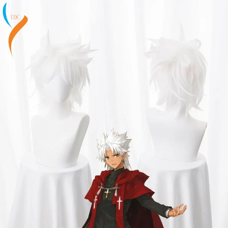 Anime Fate/Apocrypha Amakusa Shirou Tokisada Wig Cosplay Costume Fate grand Men short gray Party Play Wigs Shirou Kotomine
Anime Fate/Apocrypha Amakusa Shirou Tokisada Wig Cosplay Costume Fate grand Men short gray Party Play Wigs Shirou Kotomine