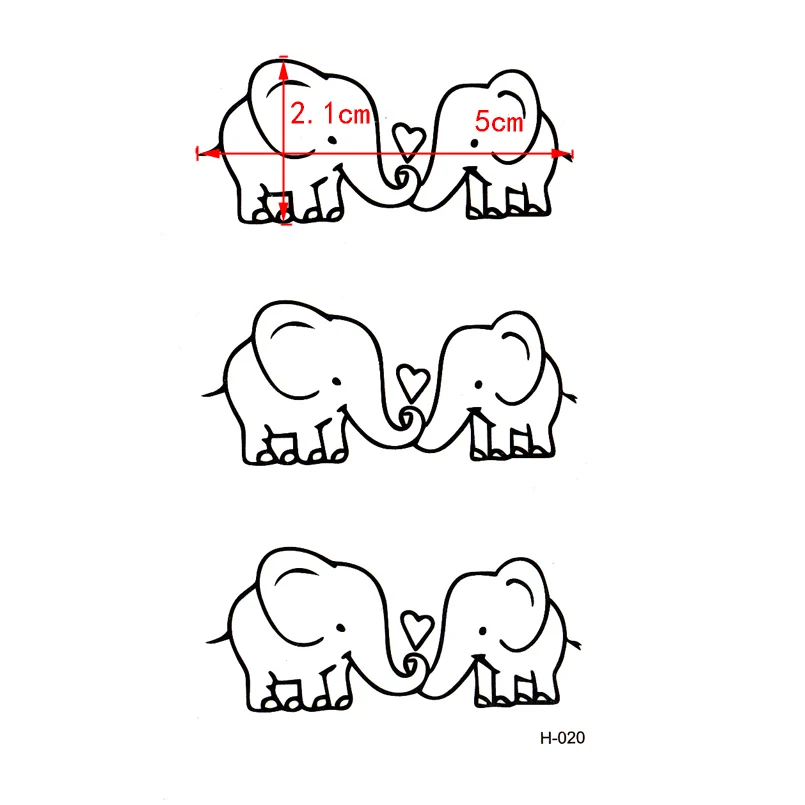 Elephant in loving temporary body arts flash tattoo painted lasting waterproof temporary tattoo stickers Men and women
Elephant in loving temporary body arts flash tattoo painted lasting waterproof temporary tattoo stickers Men and women