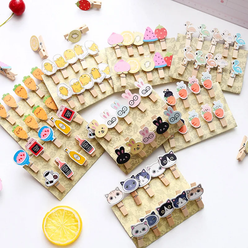 8/10/12Pcs Cartoon Wooden Paper Clip Bookmark Album with Rope Message Stickers Decorations Paper Photo Clips Craft Decoration
8/10/12Pcs Cartoon Wooden Paper Clip Bookmark Album with Rope Message Stickers Decorations Paper Photo Clips Craft Decoration