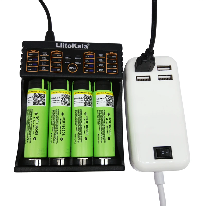 

NEW LiitoKala Lii-100 lii-202 lii-402 1.2V 3.7V 3.2V 3.85V A/AAA 18650 18350 26650 10440 14500 16340 NiMH battery smart charger