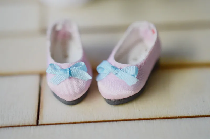 Obitsu11 OB11 doll shoes satin shoes with bowknot suitable for OB11 cu-poche 1/12 BJD doll accessories doll shoes
