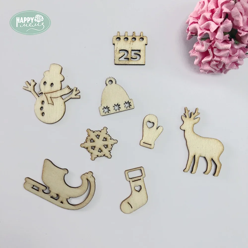 Happymems Merry Christmas Theme 24pcs/lot DIY Crafts Wall Sticker Embellishments For Scrapbooking Natural Wooden Shapes
Happymems Merry Christmas Theme 24pcs/lot DIY Crafts Wall Sticker Embellishments For Scrapbooking Natural Wooden Shapes