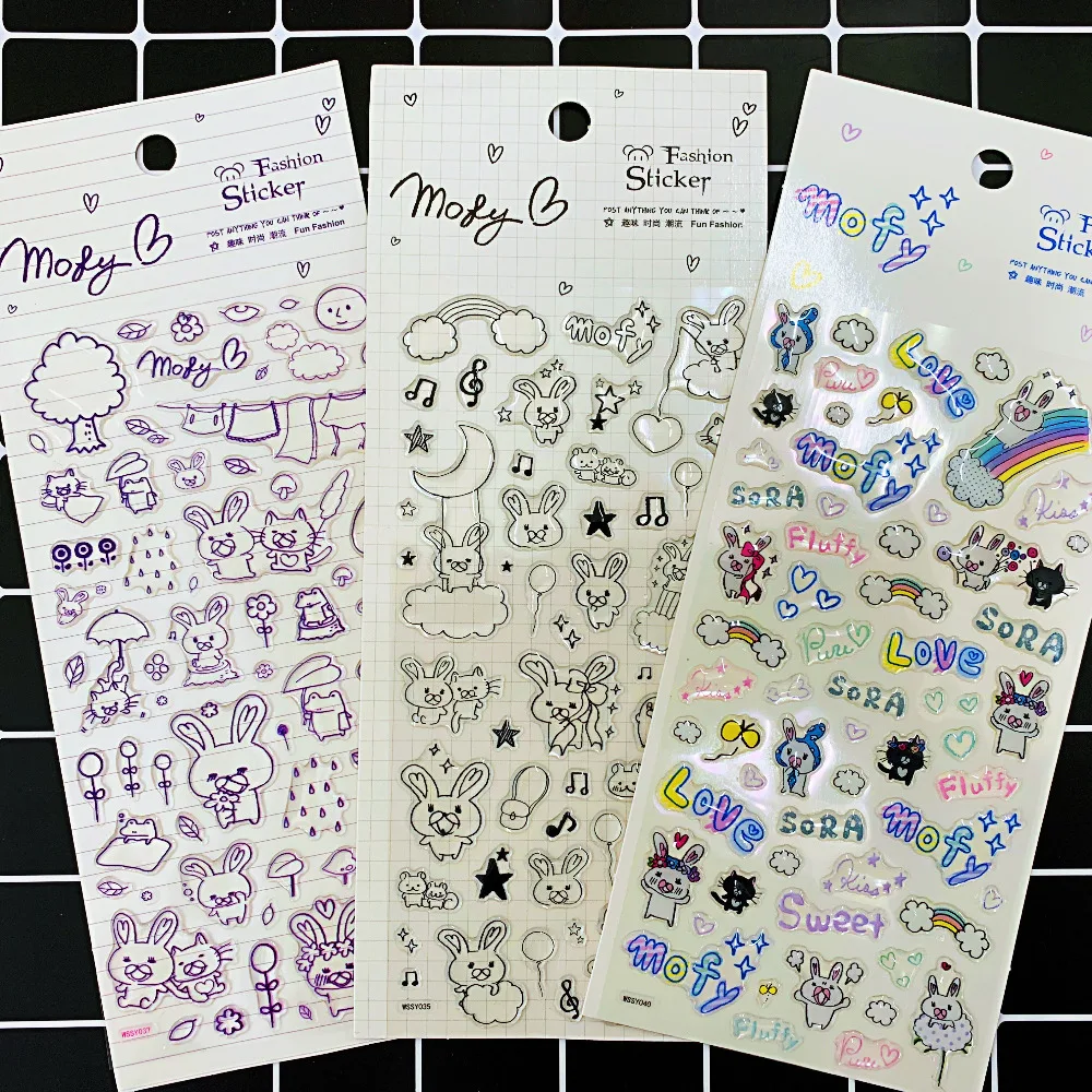 1 pack Rainbow Rabbit Mofy Cat Mouse Frog Crystal Decorative Stickers DIY Scrapbooking Diary Album Stick Label Party Decor
1 pack Rainbow Rabbit Mofy Cat Mouse Frog Crystal Decorative Stickers DIY Scrapbooking Diary Album Stick Label Party Decor