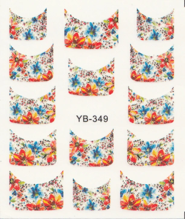 Nail Sticker Water Transfers Stickers Nail Decals FLORAL FLOWER SQUARE HEAD FRENCH SMILE STYLE YB349-360
Nail Sticker Water Transfers Stickers Nail Decals FLORAL FLOWER SQUARE HEAD FRENCH SMILE STYLE YB349-360