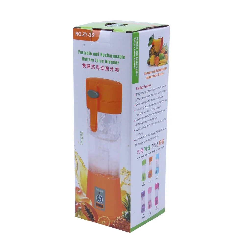 380ML Blender USB Charging Mode Portable Small Juicer Extractor Household Whisk Fruits Mixer Juice Machine Smoothie Maker
380ML Blender USB Charging Mode Portable Small Juicer Extractor Household Whisk Fruits Mixer Juice Machine Smoothie Maker