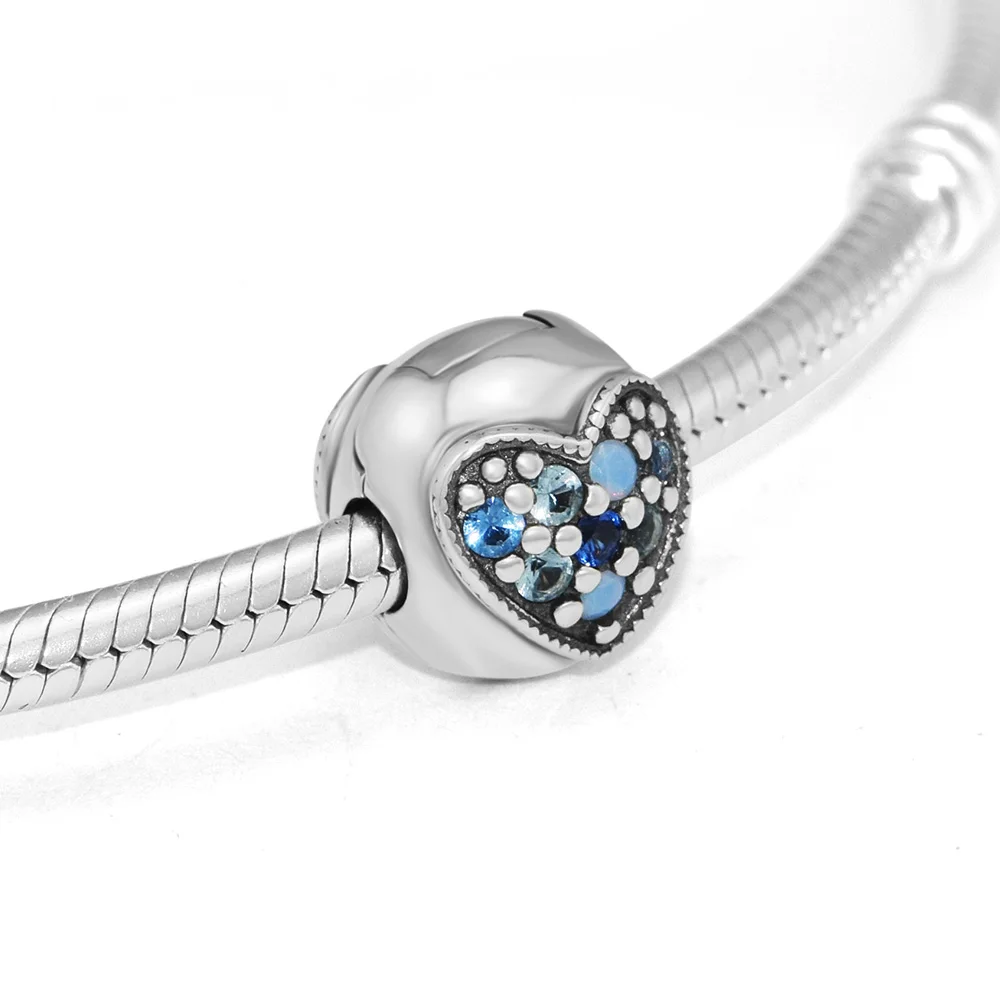 Фото Сделай Сам подходит для браслетов Pandora с подвесками яркие бусины зажимы в форме