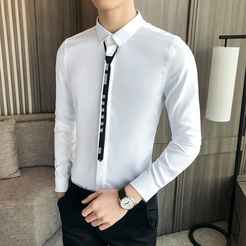Fashion Business Banquet Men Dress Shirt Long Sleeve Tops Slim Design Comfortable Breathable Men Leisure Shirts Asian Size 5XL
Fashion Business Banquet Men Dress Shirt Long Sleeve Tops Slim Design Comfortable Breathable Men Leisure Shirts Asian Size 5XL