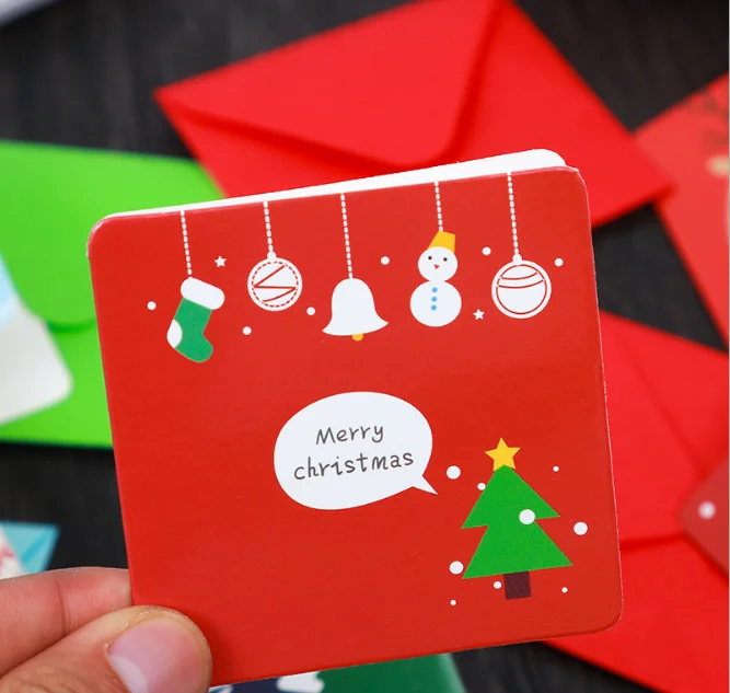 24 Pcs/Set New Creative Mini Card Christmas Greeting Gift Card Cute Cartoon festival Colorful fold Card With Envelopes 7.5x7.5cm
24 Pcs/Set New Creative Mini Card Christmas Greeting Gift Card Cute Cartoon festival Colorful fold Card With Envelopes 7.5x7.5cm
