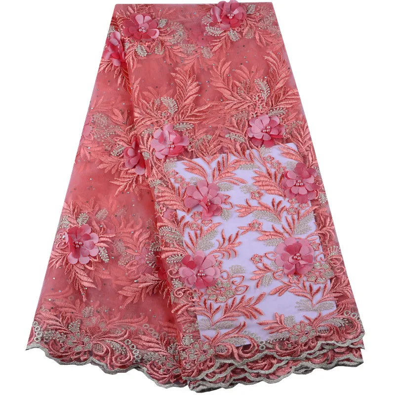 High Quality Peach Embroidered Tulle Lace Fabric French Net 3D Flower Lace Applique Fabric For Bridal Wedding Dress S1473
High Quality Peach Embroidered Tulle Lace Fabric French Net 3D Flower Lace Applique Fabric For Bridal Wedding Dress S1473