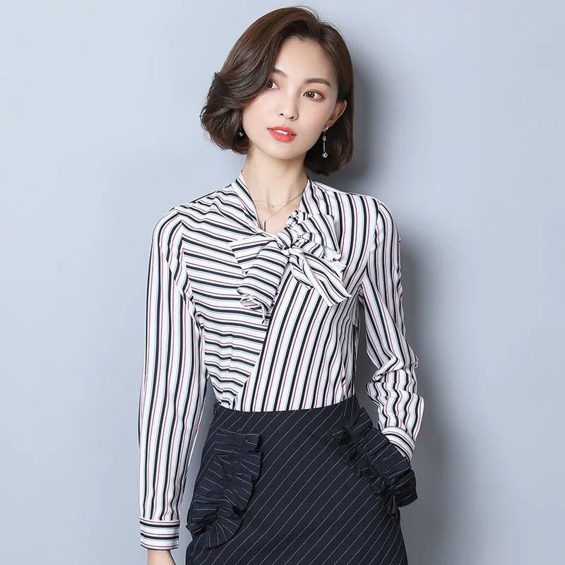 Blusinhas Femininas 2018 Spring Autumn Women Long Sleeve Blouse Plus Size Office Shirts Elegant Ladies Bow Striped Shirt Female
Blusinhas Femininas 2018 Spring Autumn Women Long Sleeve Blouse Plus Size Office Shirts Elegant Ladies Bow Striped Shirt Female
