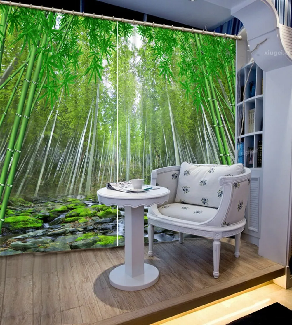 Blackout 3D Curtains Sheer Curtains Living Room bamboo running water Design Window Curtain Kitchen Textile Home Hotel Drapes
Blackout 3D Curtains Sheer Curtains Living Room bamboo running water Design Window Curtain Kitchen Textile Home Hotel Drapes