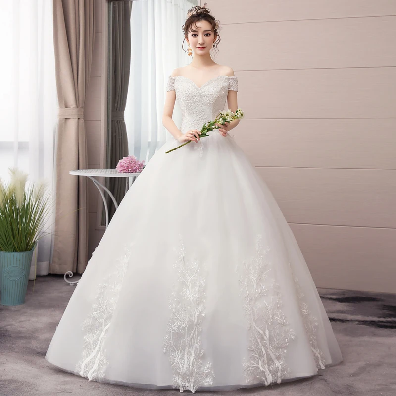 Wedding dress new bride embroidery lace up plus size wedding dresses women ball gowns
Wedding dress new bride embroidery lace up plus size wedding dresses women ball gowns