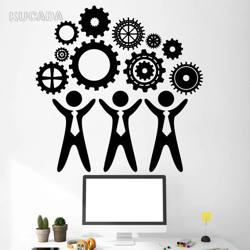 Vinyl Wall Stickers Creative Teamwork Office Meeting room Space Style Worker Gears Mechanism Decal DIY Art Mural JG4153
Vinyl Wall Stickers Creative Teamwork Office Meeting room Space Style Worker Gears Mechanism Decal DIY Art Mural JG4153