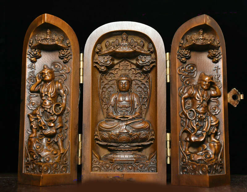 Свадебное украшение, сборный китайский ящик, деревянная резьба, Sakyamuni Buddha бог-защитник статуя в коробке
Свадебное украшение, сборный китайский ящик, деревянная резьба, Sakyamuni Buddha бог-защитник статуя в коробке