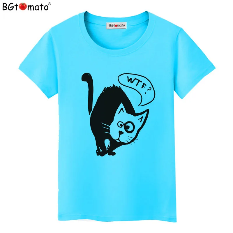 BGtomato T shirt New arrival black cat shirt Hot sale comfortable casual top tees Personality design tee shirt femme
BGtomato T shirt New arrival black cat shirt Hot sale comfortable casual top tees Personality design tee shirt femme