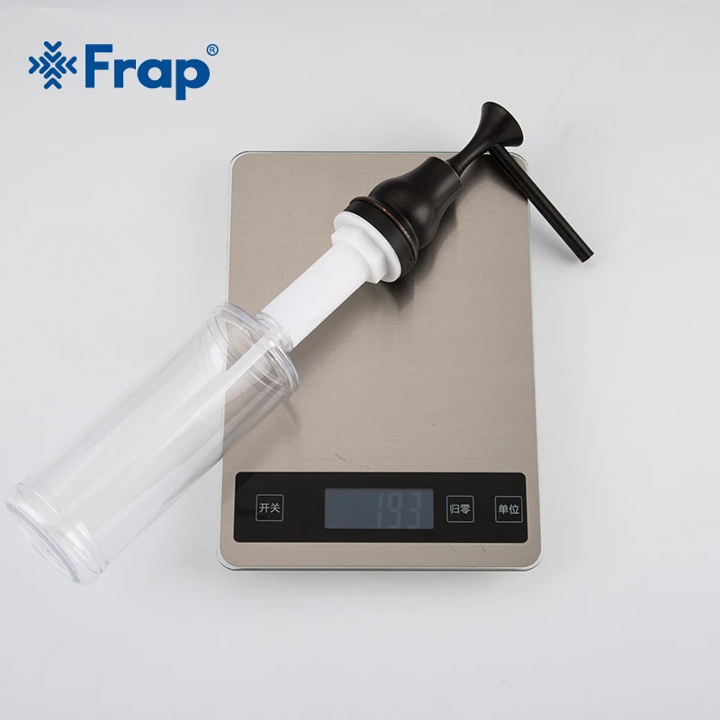 FRAP Liquid Soap Dispenser Black Brass Deck Mounted Kitchen Soap Dispensers Round Counter top Dispenser Y35029-1
FRAP Liquid Soap Dispenser Black Brass Deck Mounted Kitchen Soap Dispensers Round Counter top Dispenser Y35029-1