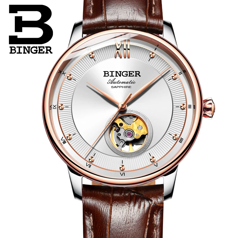 Switzerland BINGER Watches Men Ultra-thin Japan 90S5 Automatic Movement Tourbillon sapphire Clock Mechanical Wristwatches B-1180
Switzerland BINGER Watches Men Ultra-thin Japan 90S5 Automatic Movement Tourbillon sapphire Clock Mechanical Wristwatches B-1180