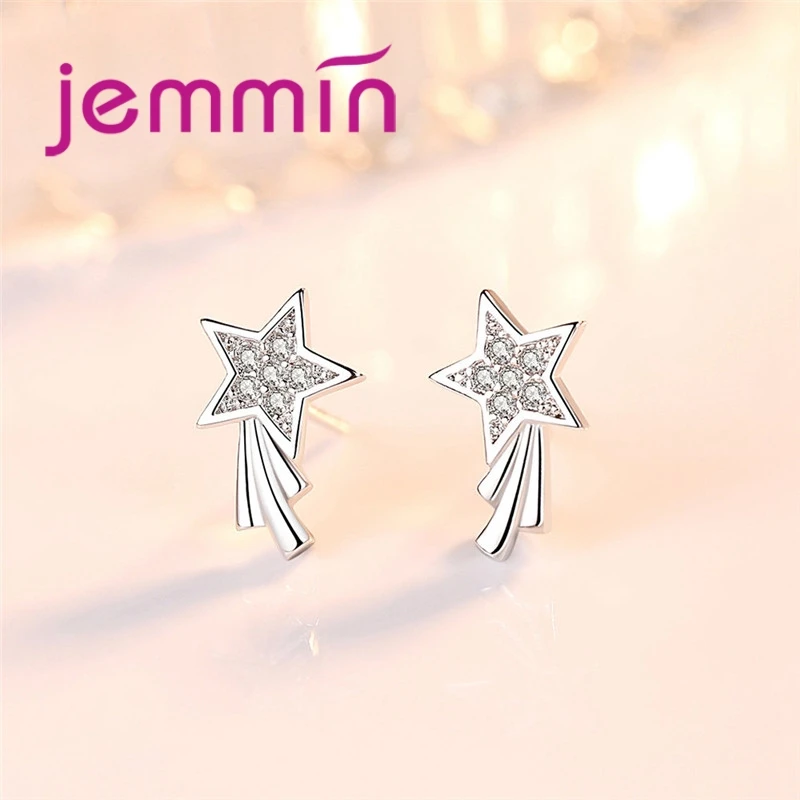 Unique Charming Jewelry Silver Crystal Star Earrings for Women Wedding Gift Cute Small Earrings boucle d'oreille
Unique Charming Jewelry Silver Crystal Star Earrings for Women Wedding Gift Cute Small Earrings boucle d'oreille