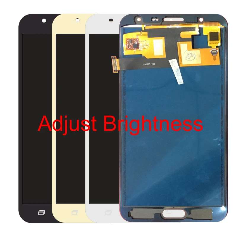 Для Samsung Galaxy J7 2015 J700F J700M J700H ЖК дисплей с кодирующий преобразователь сенсорного