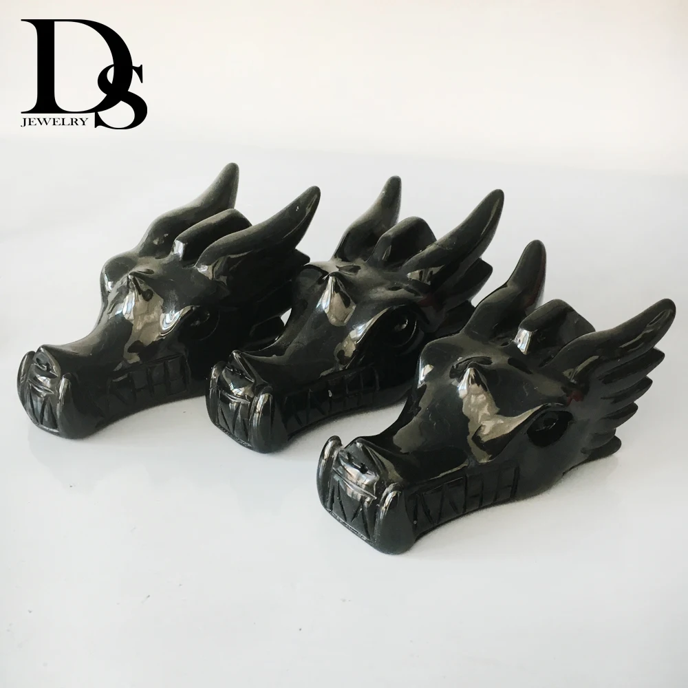 100mm Natural Black Obsidian Dragon Skull Hand-Carved Quartz Crystal Skull Figurine Mascot Healing Reiki Crystal Home Decoration
100mm Natural Black Obsidian Dragon Skull Hand-Carved Quartz Crystal Skull Figurine Mascot Healing Reiki Crystal Home Decoration