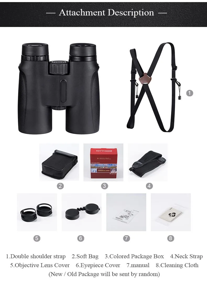 10X42 Binoculars Waterproof Telescope High Magnification HD Professional Zoom for Bird watching Hiking Hunting Sport
10X42 Binoculars Waterproof Telescope High Magnification HD Professional Zoom for Bird watching Hiking Hunting Sport