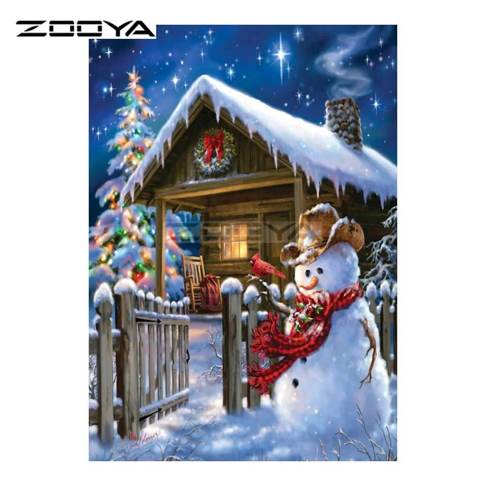 ZOOYA 5D DIY Diamond House snowman christmas tree landscape Diamond Painting Cross Stitch Square Drill Mosaic Decoration BK1141
ZOOYA 5D DIY Diamond House snowman christmas tree landscape Diamond Painting Cross Stitch Square Drill Mosaic Decoration BK1141