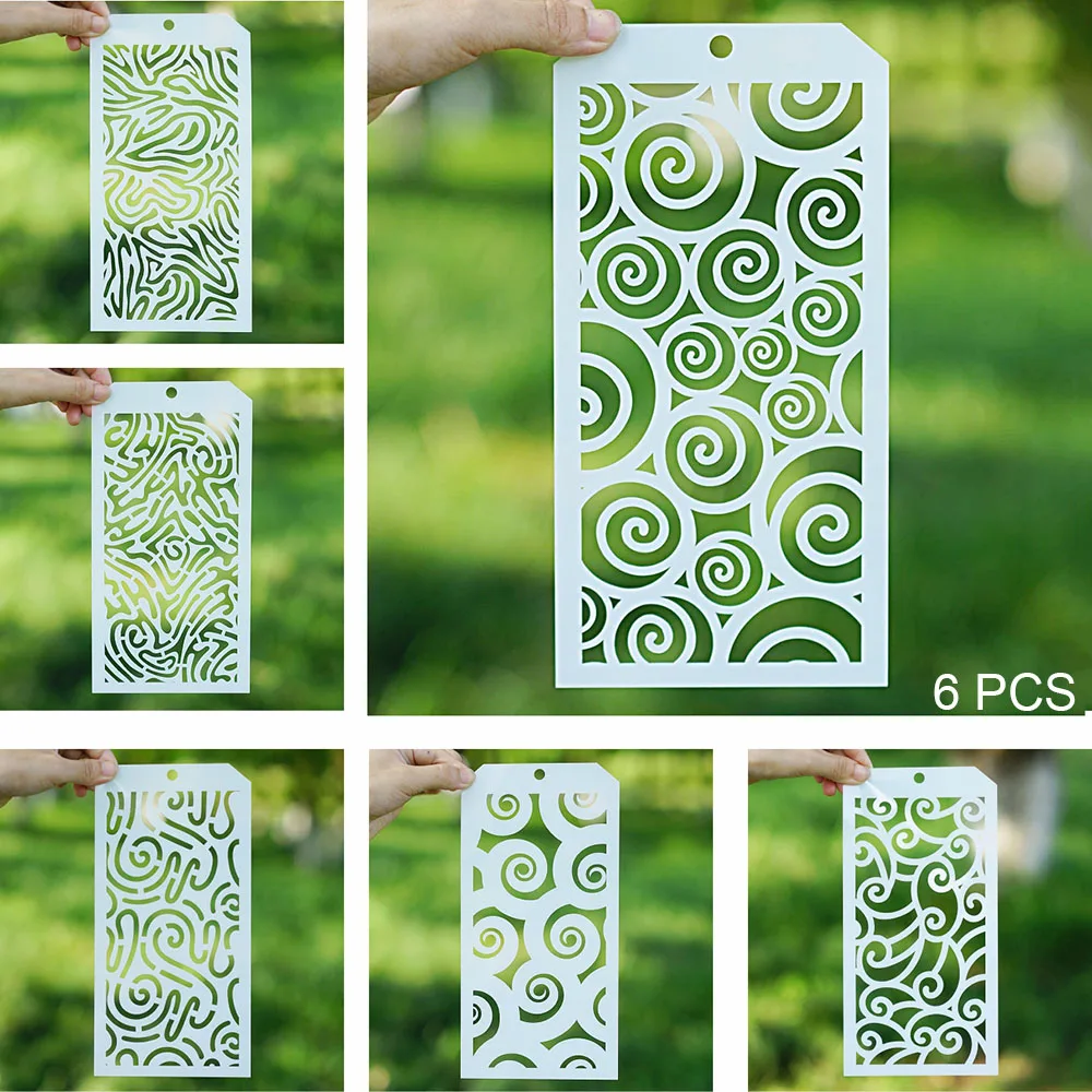 6 PCS 12*24 cm Seamless Stencil for Scrapbooking Painting album Paper Card Making Craft Decorative Embossing Template
6 PCS 12*24 cm Seamless Stencil for Scrapbooking Painting album Paper Card Making Craft Decorative Embossing Template