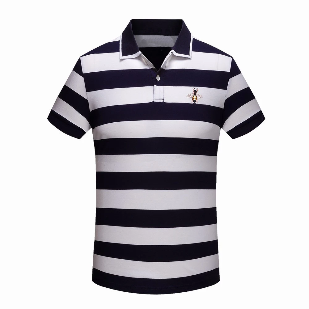 High New Novelty 19ss Men Embroidered bees stripes Fashion Polo Shirts Shirt Hip Hop Skateboard Cotton Polos Top Tee #G2
High New Novelty 19ss Men Embroidered bees stripes Fashion Polo Shirts Shirt Hip Hop Skateboard Cotton Polos Top Tee #G2