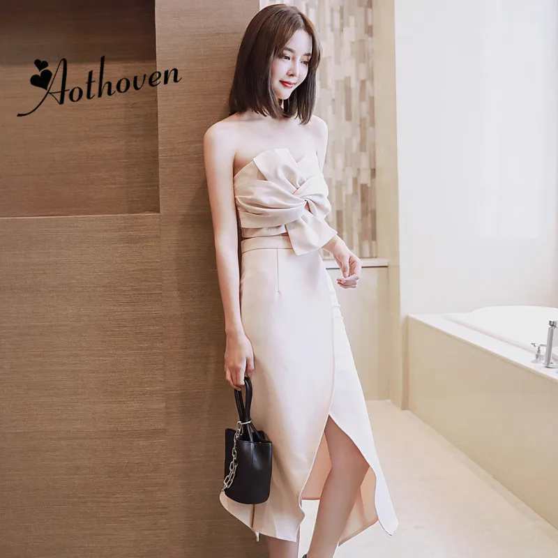 2 Piece Set Women Suit 2022 Summer Bow Strapless Tops Blouse and Split Bandage Skirts Crop Top and Skirt Sets Sexy Party Vestido
2 Piece Set Women Suit 2022 Summer Bow Strapless Tops Blouse and Split Bandage Skirts Crop Top and Skirt Sets Sexy Party Vestido