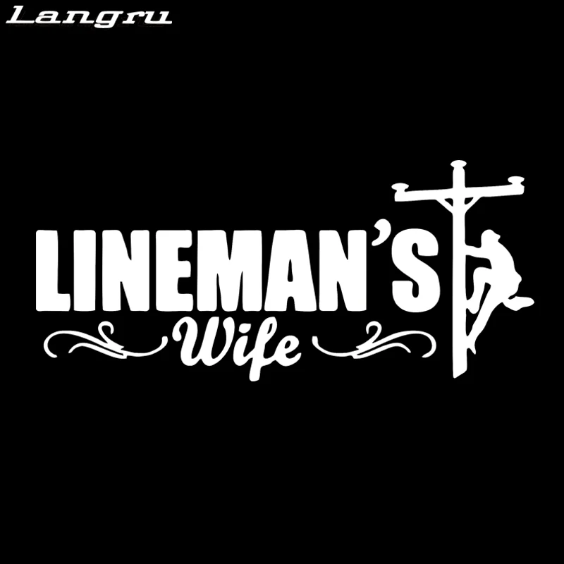 Langru Горячая продажа виниловая наклейка Lineman электрический автомобиль Стайлинг
