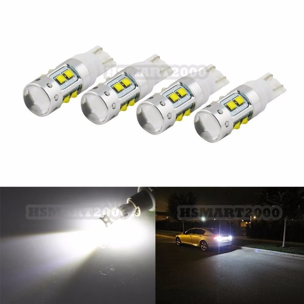 

2PCS 6000K White 50W XBD CREE Chip T10 T15 168 192 921 W5W 2825 194 Super Bright LED Bulbs For Car DRL/Side marker/Reverse Light