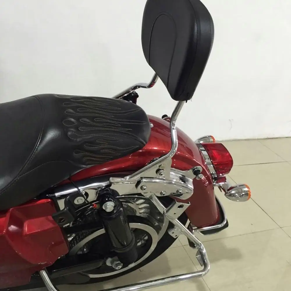 Chrome Motorcycle Rear Passenger Sissy Bar Backrest w/ Luggage Rack For 2008-2016 Harley Touring FLHR FLHX FLHT FLTR
Chrome Motorcycle Rear Passenger Sissy Bar Backrest w/ Luggage Rack For 2008-2016 Harley Touring FLHR FLHX FLHT FLTR