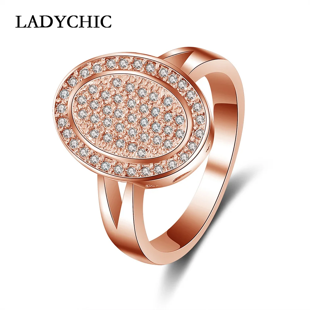 LADYCHIC 2020 New Fashion Rose Gold Color Big Ring for Women Oval Surface with Cubic Zirconia Crystal Inlay Wedding Rings LR1052
LADYCHIC 2020 New Fashion Rose Gold Color Big Ring for Women Oval Surface with Cubic Zirconia Crystal Inlay Wedding Rings LR1052