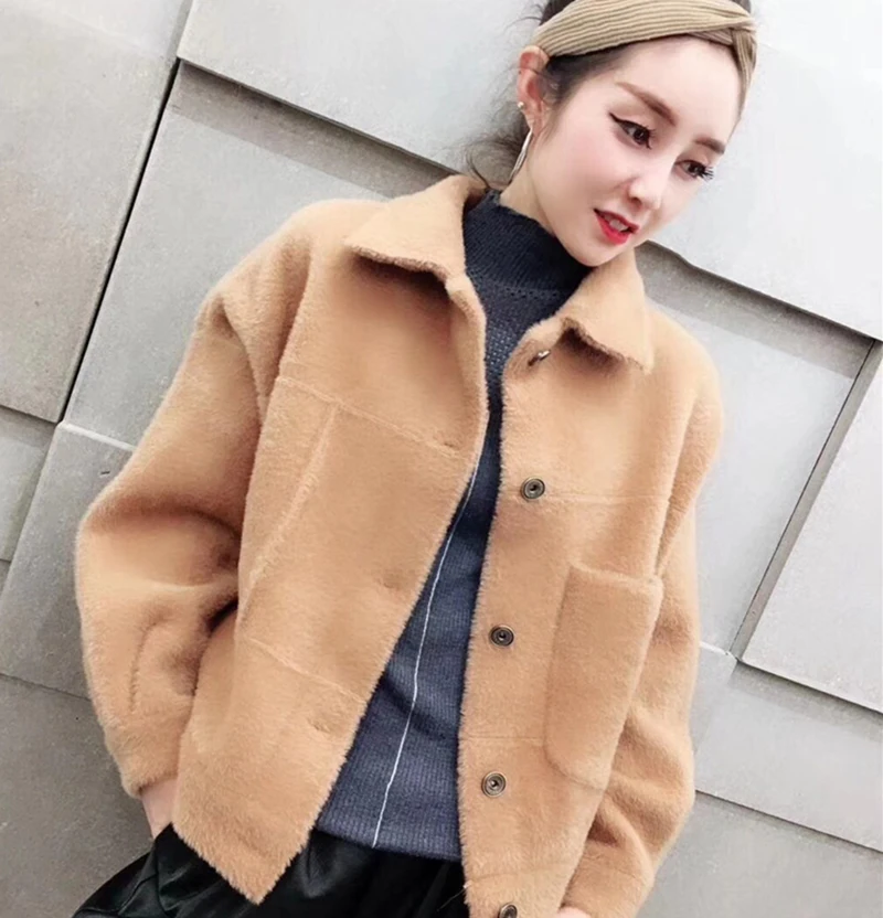 Autumn Winter Single Breasted Thicken Warm Casual Faux Mink Fur Jackets Outwear Fashion Short Mink Fur Coats Women LJ2031
Autumn Winter Single Breasted Thicken Warm Casual Faux Mink Fur Jackets Outwear Fashion Short Mink Fur Coats Women LJ2031