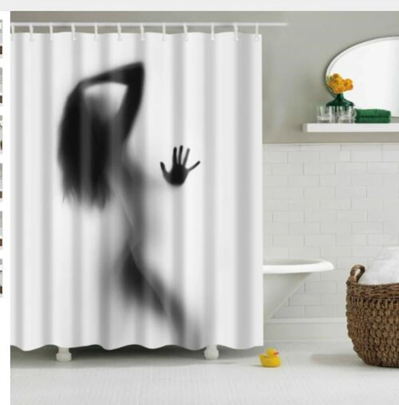 High Quality Waterproof Women Shadow Shower Curtain with Hooks Sexy Girl Portrait Bathroom Curtains Curtains for Bathroom Shower
High Quality Waterproof Women Shadow Shower Curtain with Hooks Sexy Girl Portrait Bathroom Curtains Curtains for Bathroom Shower