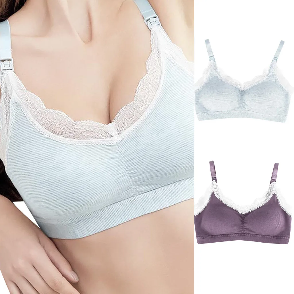 LONSANT Maternity Bra Women Lovely Lace cotton Nursing Bra fashion Pregnant boutique solid Anti-sagging gather Underwear
LONSANT Maternity Bra Women Lovely Lace cotton Nursing Bra fashion Pregnant boutique solid Anti-sagging gather Underwear