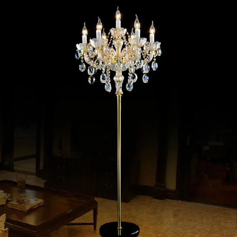 E14 champagne crystal floor light piano lamp wedding led candlestick living room crystal floor lamps bedroom table light Tripot
E14 champagne crystal floor light piano lamp wedding led candlestick living room crystal floor lamps bedroom table light Tripot