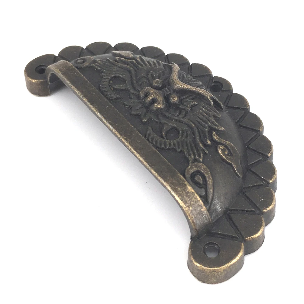 90*43 mm Large size Dragon Shell Handles Antique Cabinet Drawer Knobs Furniture Closet Handle Drawer Cupboard Knobs Pulls
90*43 mm Large size Dragon Shell Handles Antique Cabinet Drawer Knobs Furniture Closet Handle Drawer Cupboard Knobs Pulls
