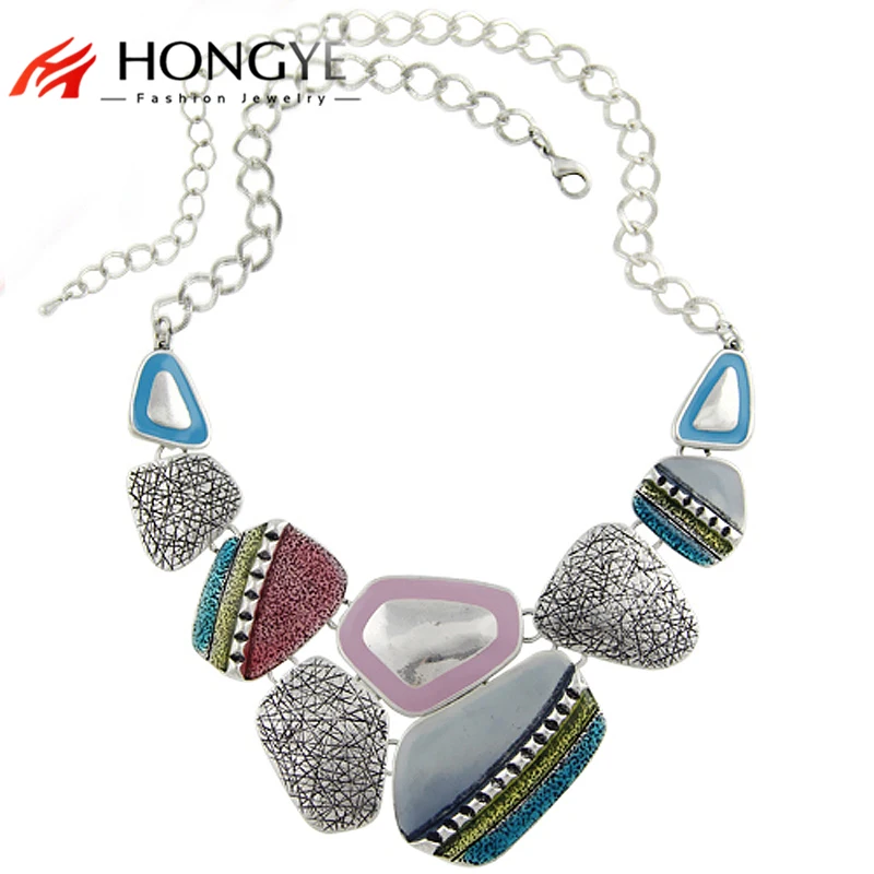 Fashion Women Ethnic Vintage Ful Enameling Geometric Pendants Statement Chain Necklaces Ethnic Bijoux
Fashion Women Ethnic Vintage Ful Enameling Geometric Pendants Statement Chain Necklaces Ethnic Bijoux