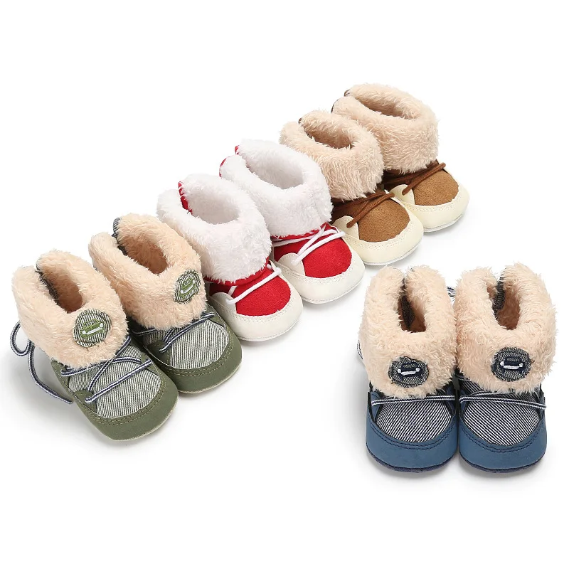 Winter Fleece Worm Baby Snow Boots Infant Soft Sole Indoor Cotton-padded Shoes First Walkers
Winter Fleece Worm Baby Snow Boots Infant Soft Sole Indoor Cotton-padded Shoes First Walkers