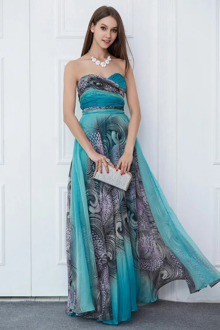Women's Sweetheart Strapless Neckline Zebras Printed Ruched Bodice Color Block A Line Party Prom Fashion Long Maxi Dresses
Women's Sweetheart Strapless Neckline Zebras Printed Ruched Bodice Color Block A Line Party Prom Fashion Long Maxi Dresses