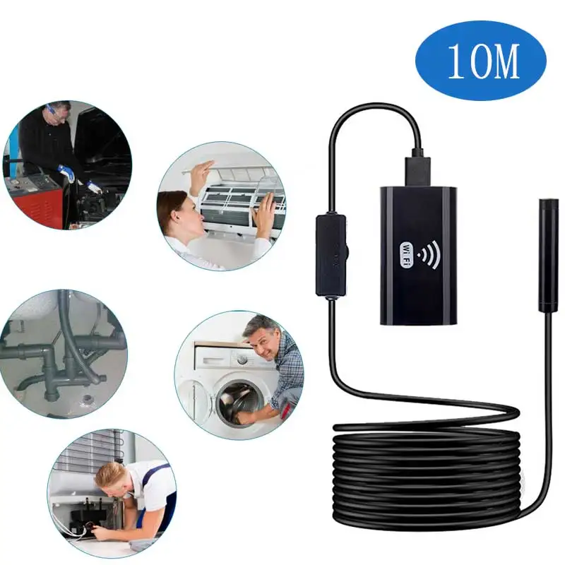 Wi-Fi эндоскопическая камера, объектив 8 мм, HD720P, 10 м, мягкий и жесткий провод, Водонепроницаемый Бороскоп для осмотра, камера для Android, IOS, iPhone
Wi-Fi эндоскопическая камера, объектив 8 мм, HD720P, 10 м, мягкий и жесткий провод, Водонепроницаемый Бороскоп для осмотра, камера для Android, IOS, iPhone